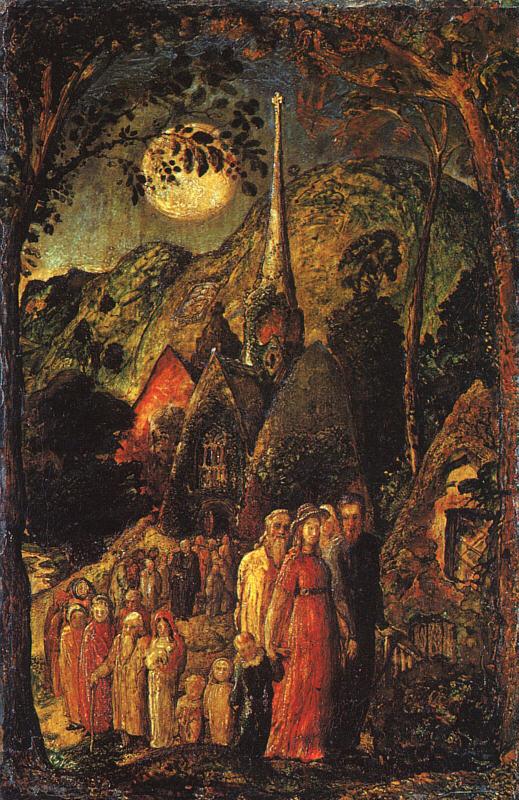 Samuel Palmer Coming from Evening Church Germany oil painting art